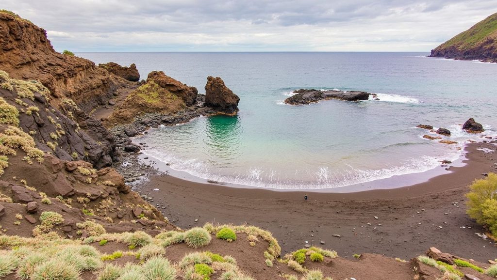Panorámica de Playa Roque Bermejo, Tenerife