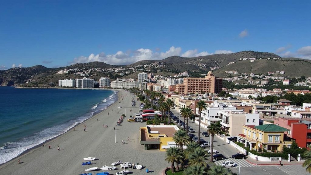 Vista del entorno de San Cristóbal, Almuñécar, Granada