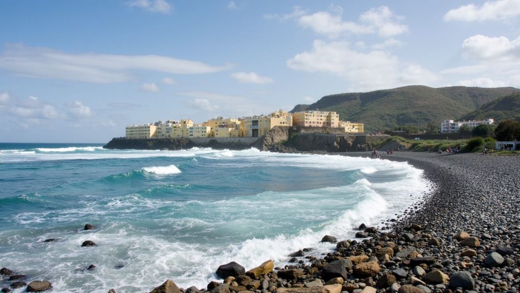 Aguas de Playa San Felipe en Santa María de Guía de Gran Canaria (Gran Canaria)