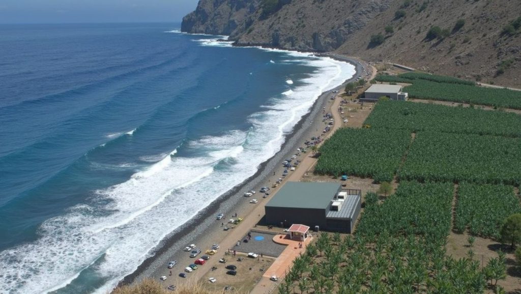 Arena de Playa de Santa Catalina, Vallehermoso (La Gomera)