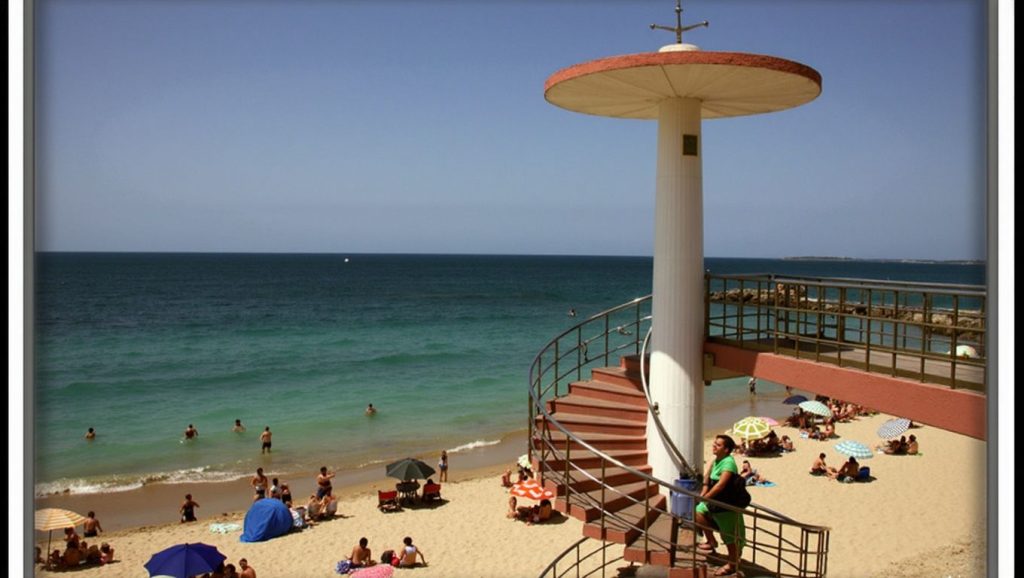 Vista de Playa Santa María del Mar desde la orilla, Cádiz