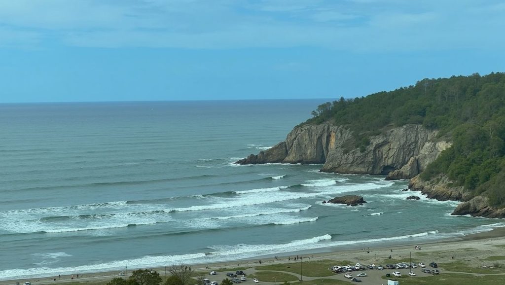Panorámica de Playa Serrón, Asturias