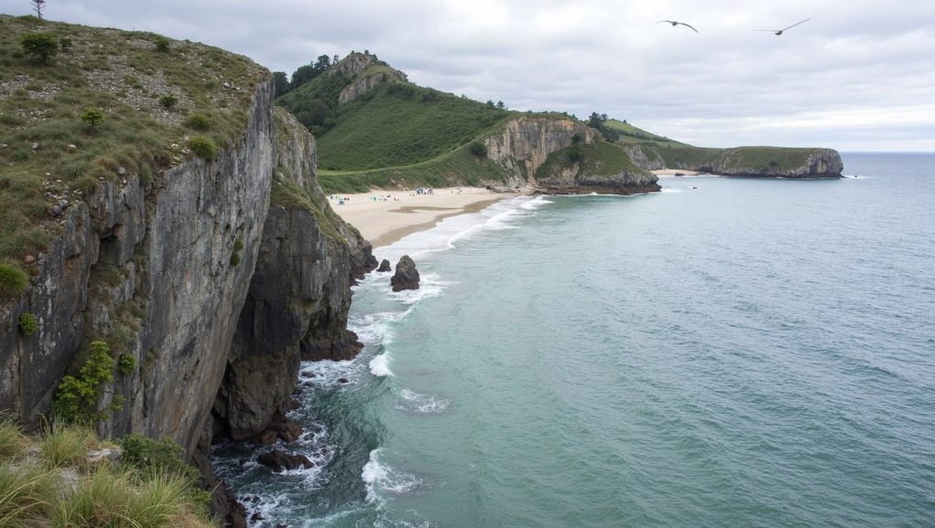 Entorno natural de Playa Serrón en Asturias