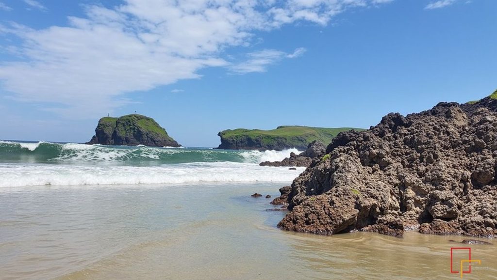 Panorámica de Playa Sorraos, Asturias