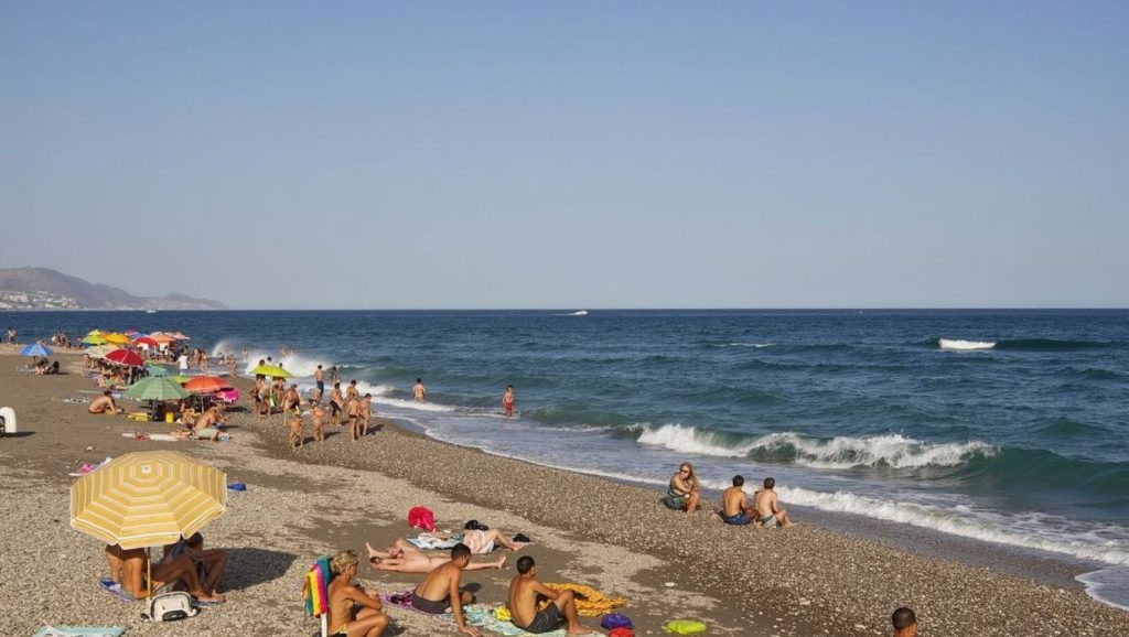 Vista de Playa Sotillo (Castell de Ferro) en Gualchos, Granada