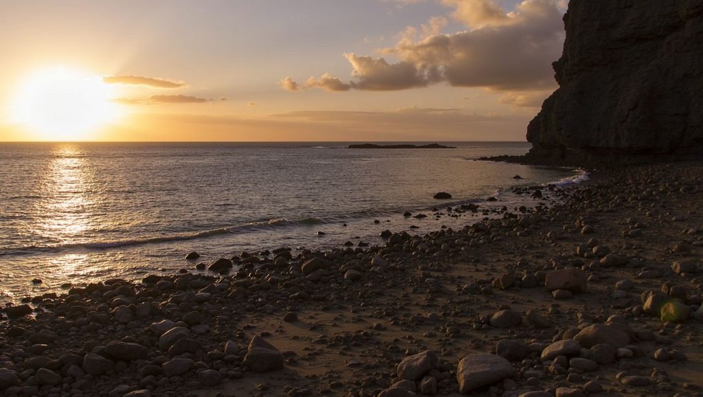 Entorno natural de Playa Tasartico en Gran Canaria