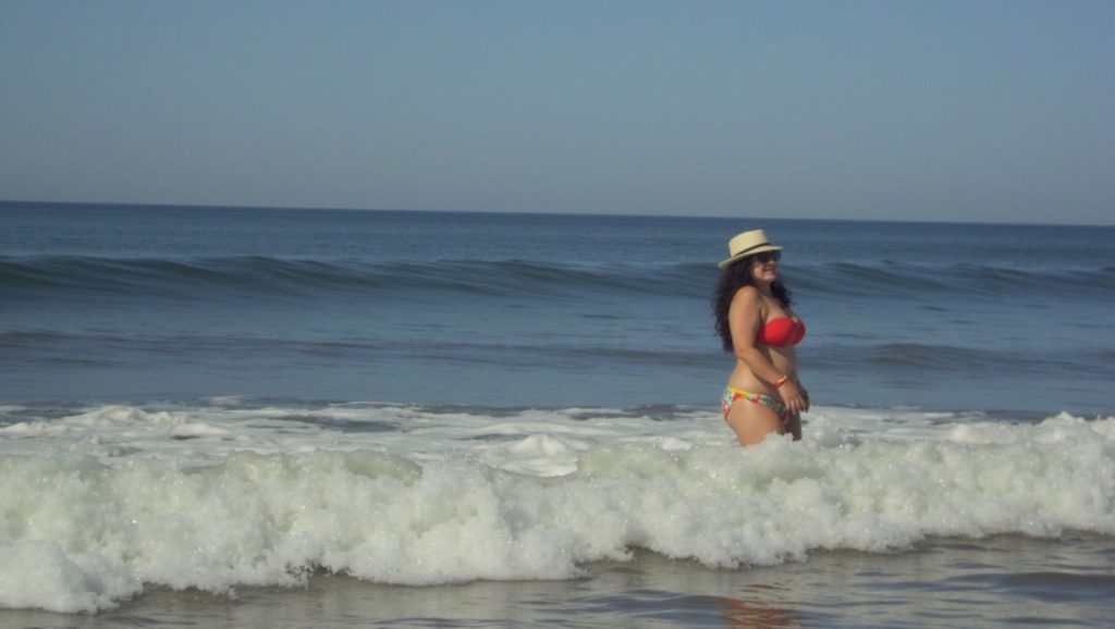 Detalle del agua en Playa Urbana de Punta Umbría, Punta Umbría, Huelva