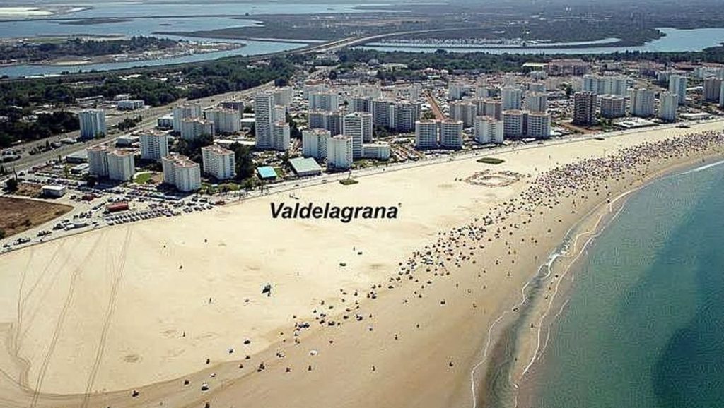 Playa de Playa Valdelagrana, El Puerto de Santa María, costa de Cádiz