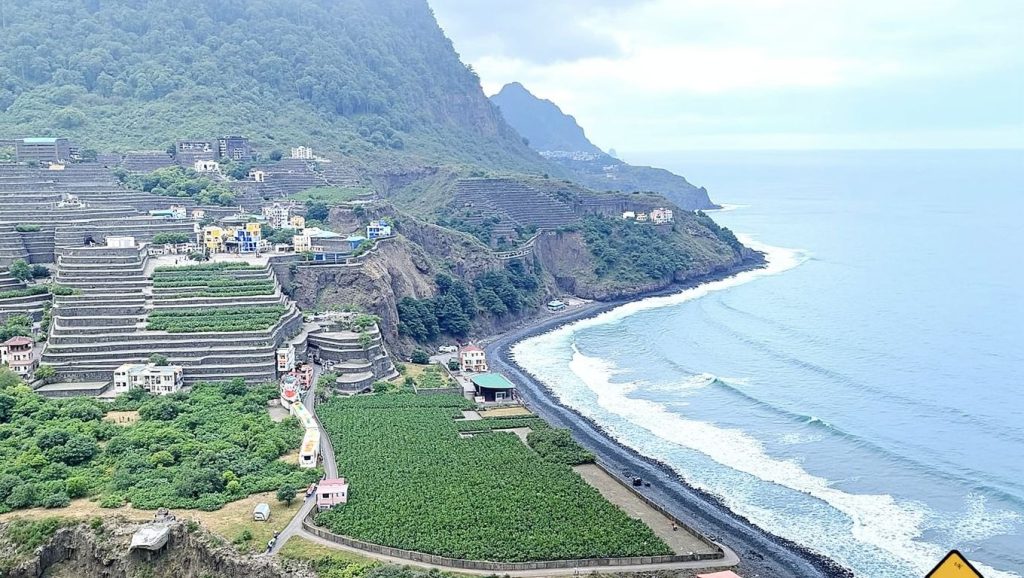 Panorámica de Playa y Fuente de Tejigüel, La Gomera