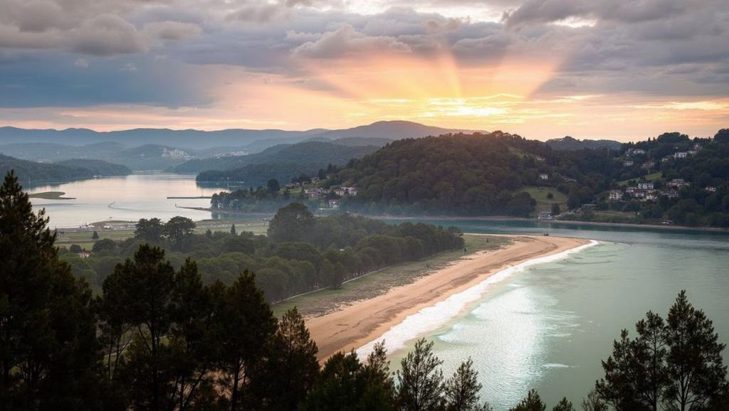 Panorámica de Playina de Rodiles, Asturias