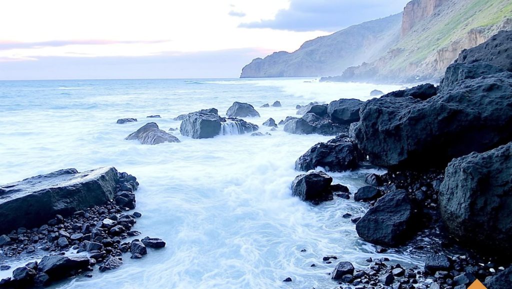 Panorámica de Playita del Pescante de Agulo, La Gomera