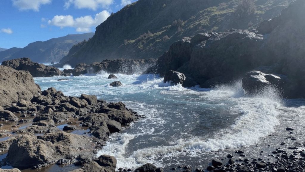 Entorno natural de Playita del Pescante de Agulo en La Gomera