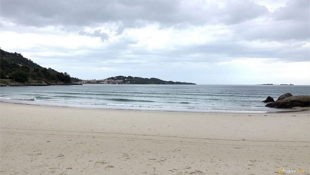 Panorámica de Praia Area Pequena, A Coruña