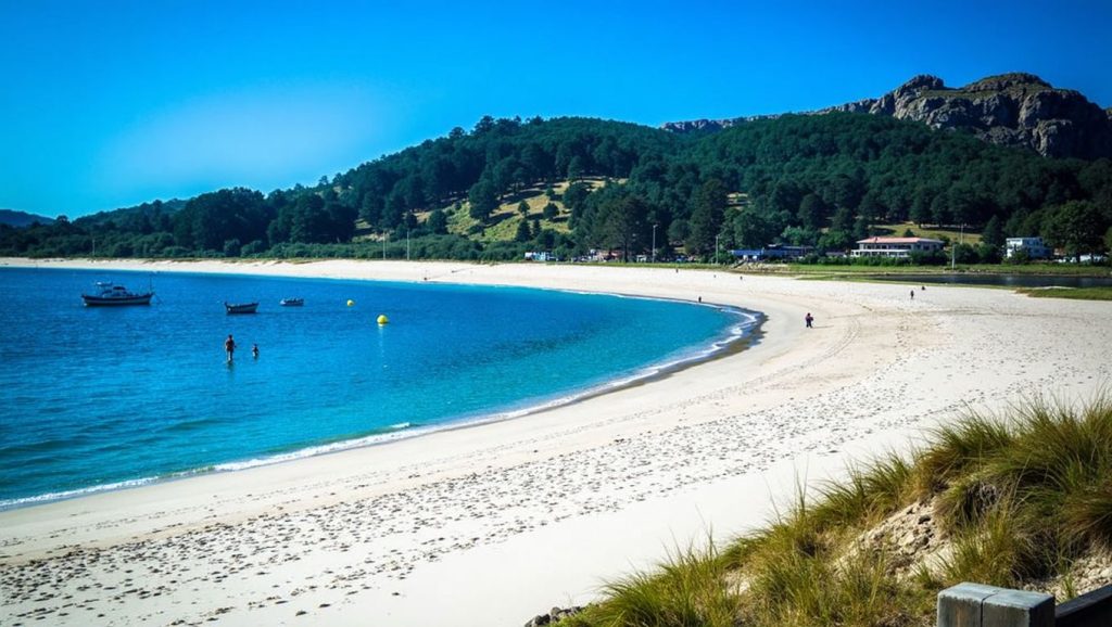 Aguas de Praia Areeiro en Vilaboa (Pontevedra)