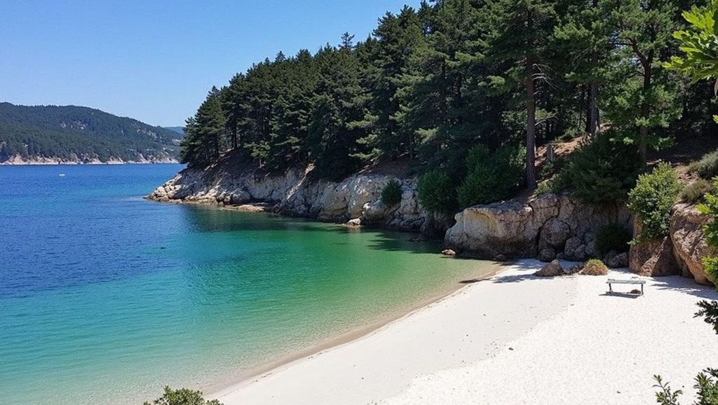 Panorámica de Praia Bitureira, A Coruña