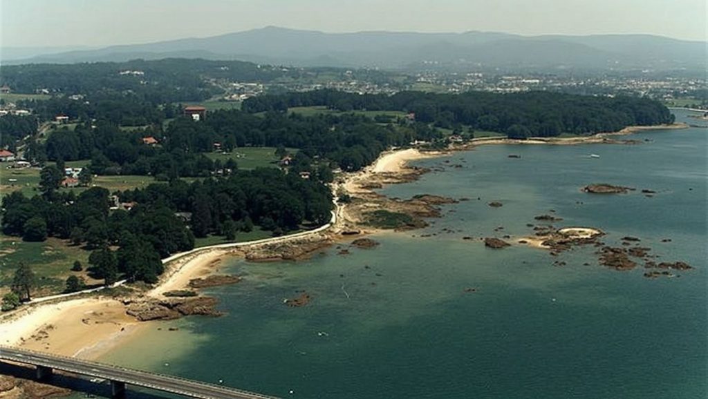 Panorámica de Praia Cabalgada, Pontevedra