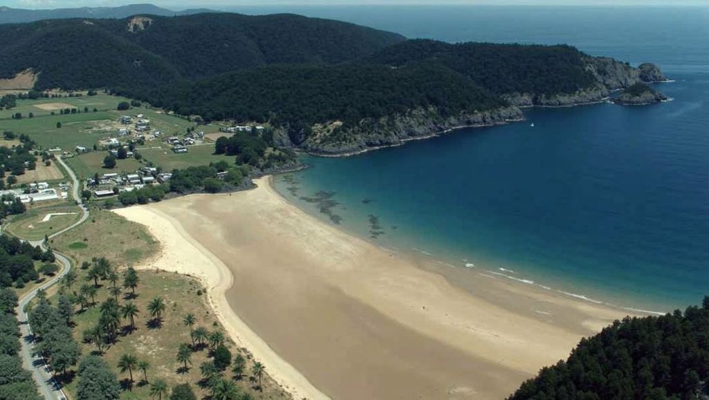 Ría y costa de Praia da Abrela en O Vicedo, Lugo