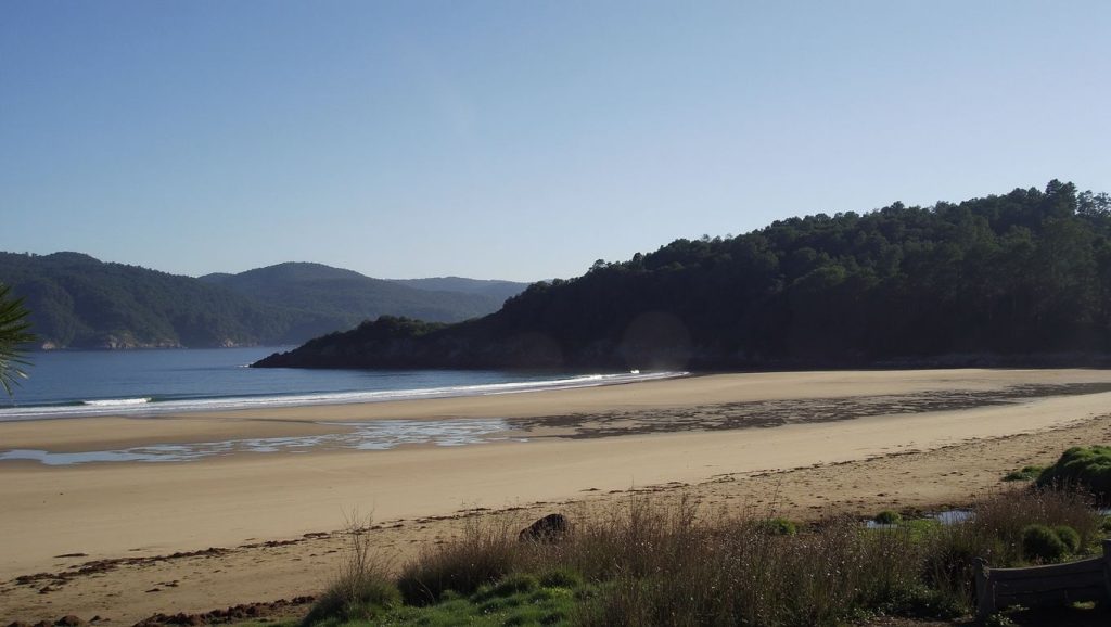 Entorno natural de Praia da Abrela en Lugo