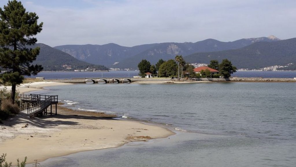 Arena fina en da Aguieira, Galicia, A Coruña