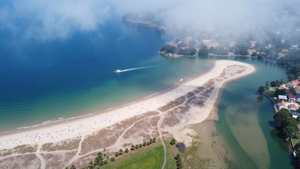Praia da Alameda en Miño (A Coruña)