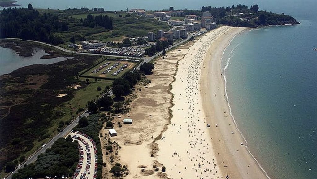 Panorámica de Praia da Alameda, A Coruña