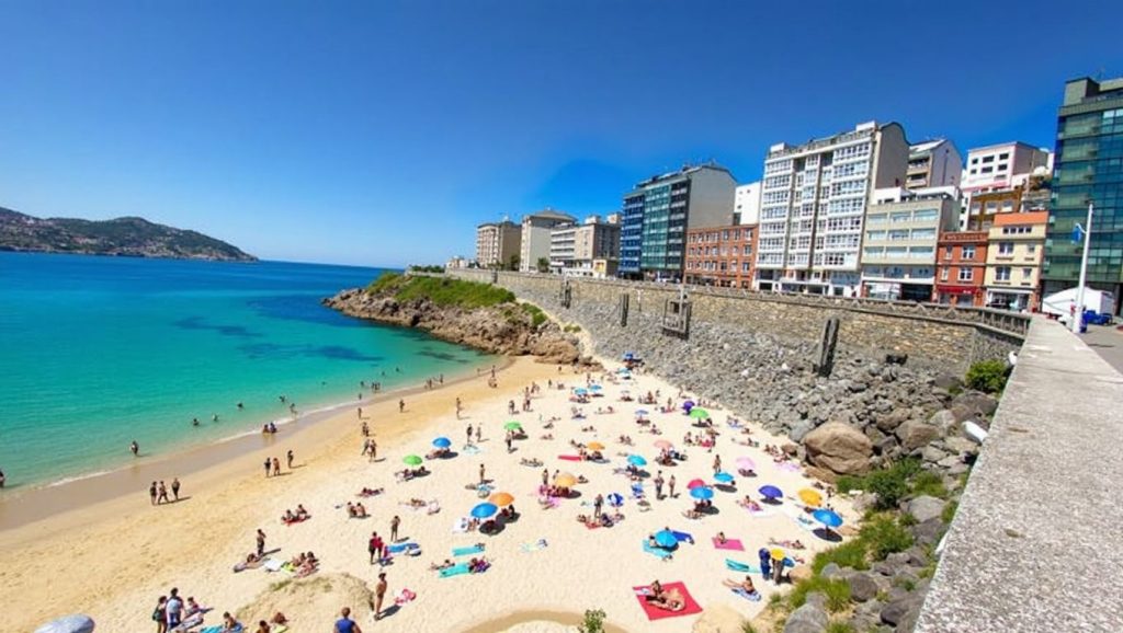 Horizonte desde Praia da Alta, Galicia, A Coruña