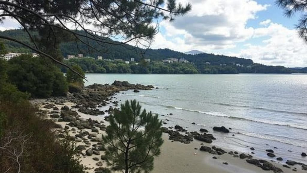 Praia da Area de Cabanas en Redondela (Pontevedra)