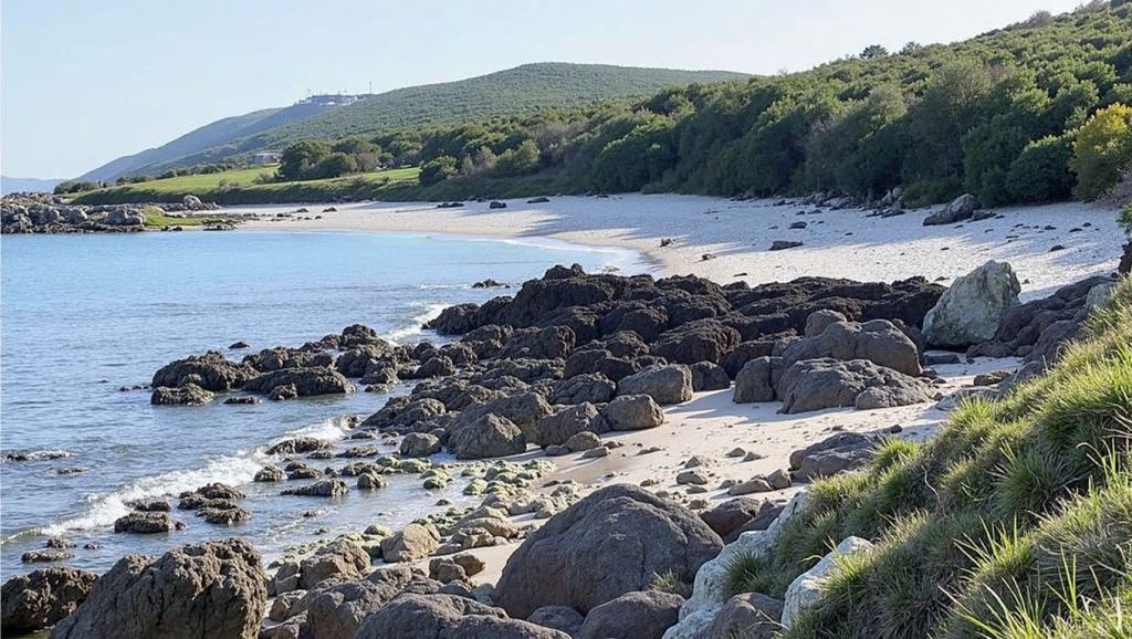Praia da Area dos Cans en Bueu (Pontevedra)