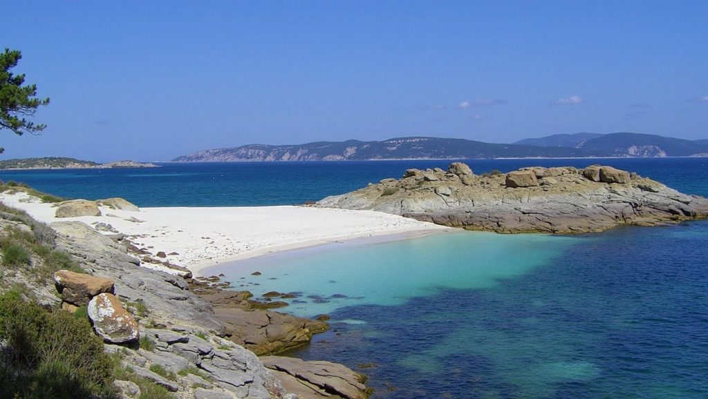 Panorámica de Praia da Area dos Viños, Pontevedra