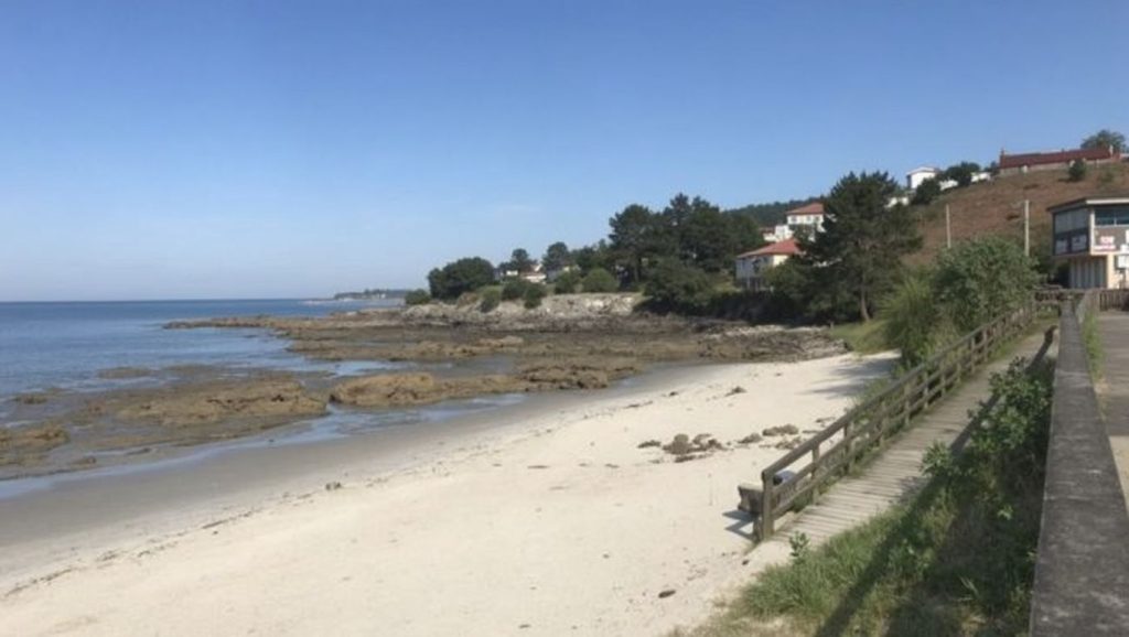Ría y costa de Praia da Area Fofa en Nigrán, Pontevedra
