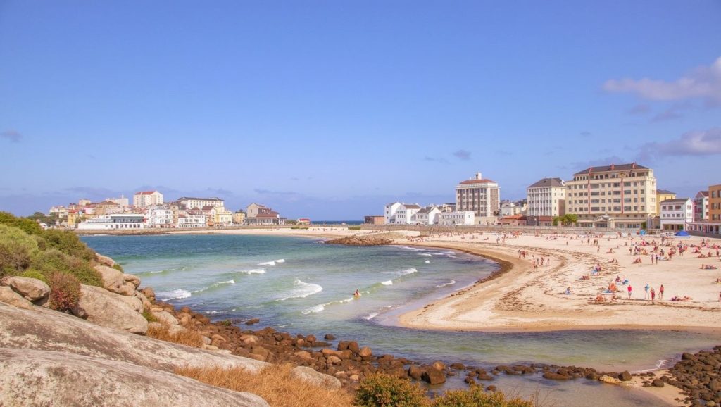 Panorámica de Praia da Area Grosa, Lugo