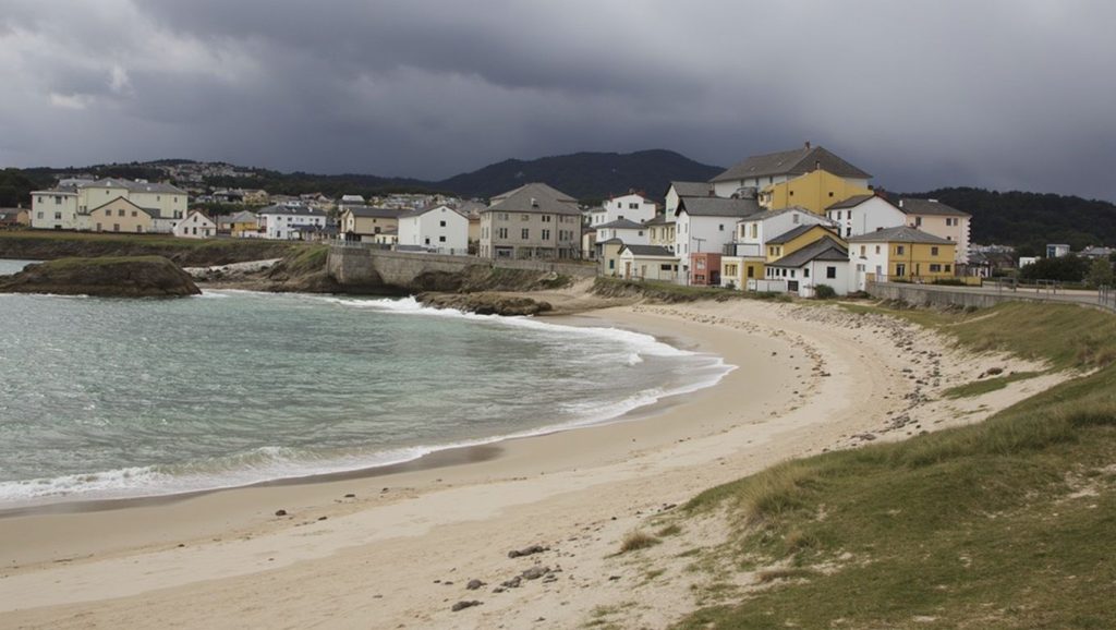 Aguas de Praia da Area Grosa en Cervo (Lugo)