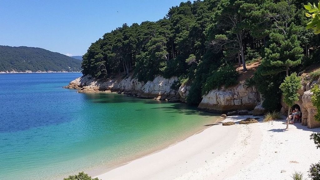 Entorno natural de Praia da Area Grosa en Lugo