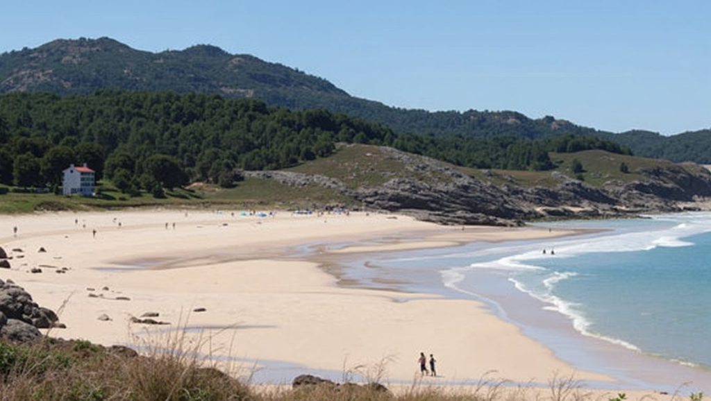 Costa de Praia da Area Longa en Foz, Lugo