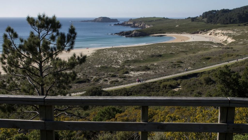 Entorno natural de Praia da Area Pequena en A Coruña