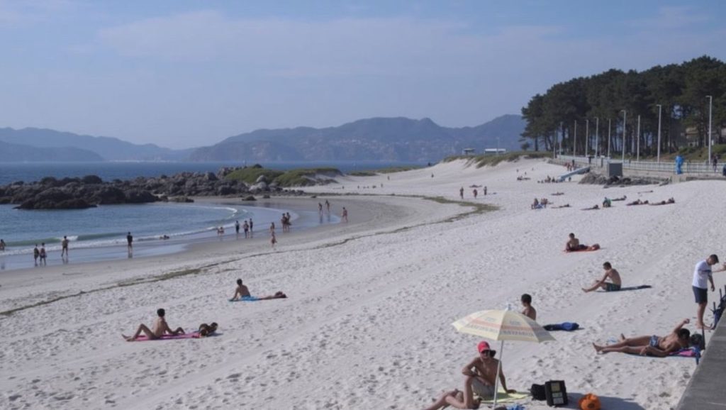 Entorno natural de Praia da Argazada en Pontevedra