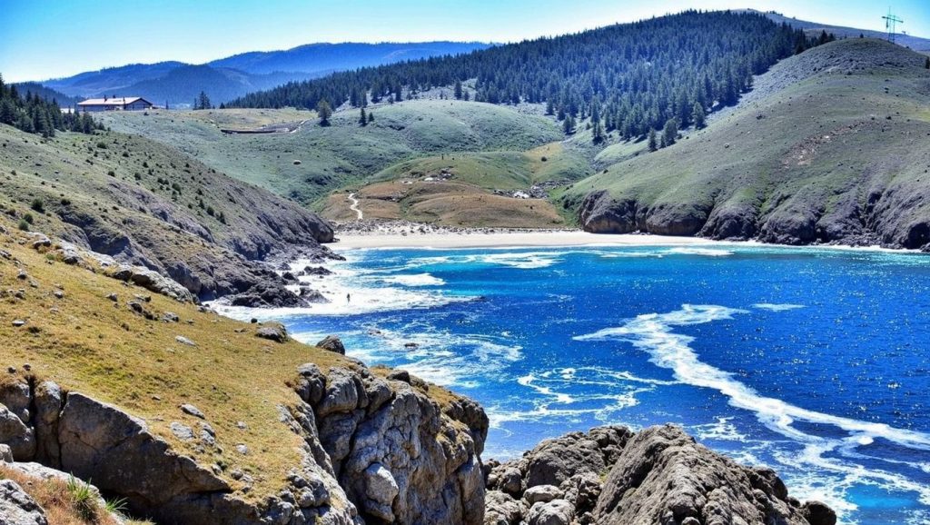 Aguas de Praia da Arnela en Ribadeo (Asturias)