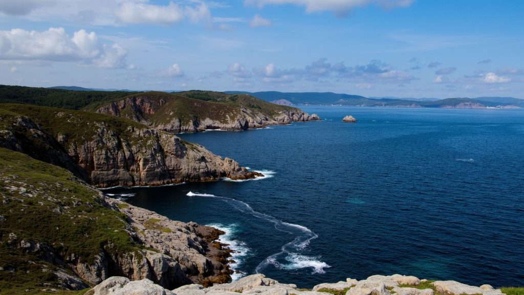 Panorámica de Praia da Baleeira, Lugo