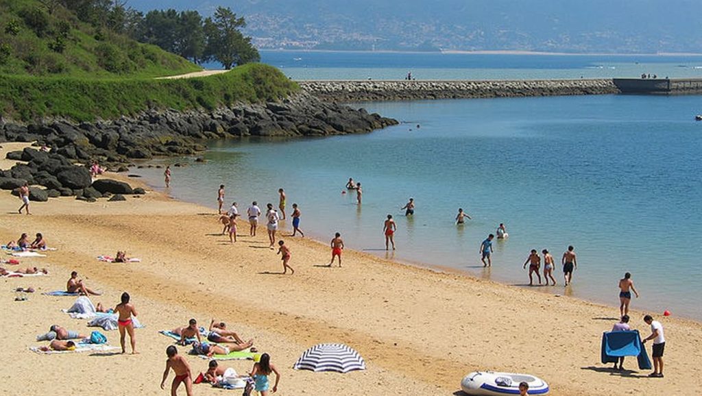 Praia da Barbeira en Baiona (Pontevedra)
