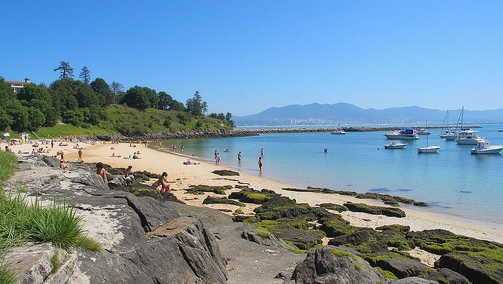 Costa de Praia da Barbeira en Baiona, Pontevedra