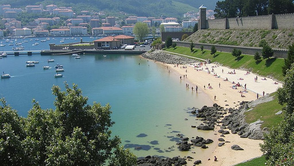 Aguas de Praia da Barbeira en Baiona (Pontevedra)