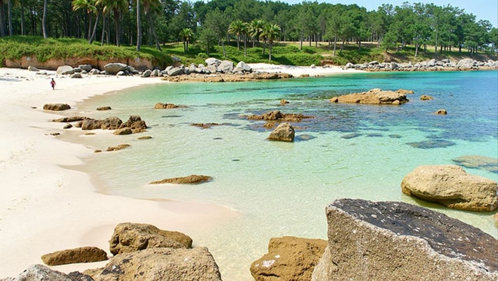 Praia da Barcela en O Grove (Pontevedra)