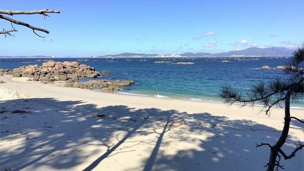 Panorámica de Praia da Barcela, Pontevedra