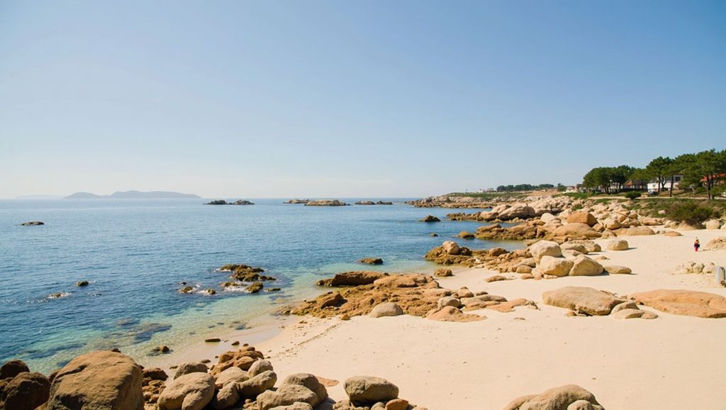 Aguas de Praia da Barcela en O Grove (Pontevedra)