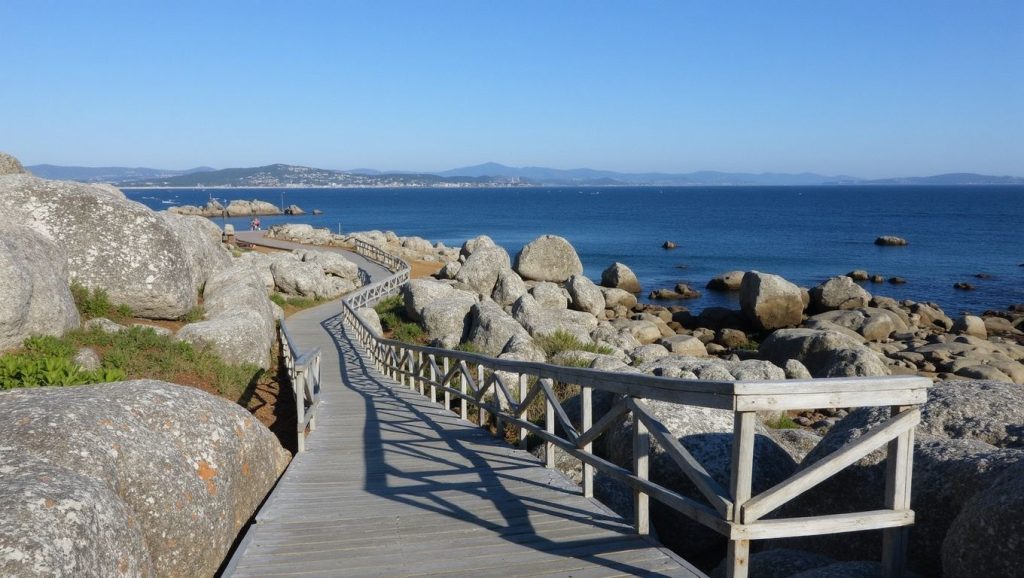 Entorno natural de Praia da Barcela en Pontevedra
