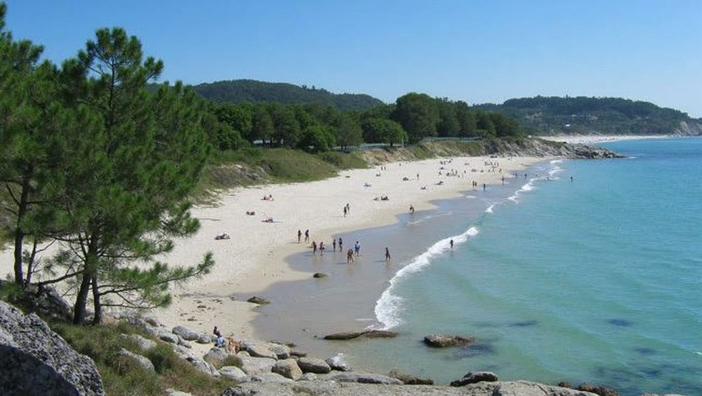 Aguas de Praia da Barxa de Oia en Vigo (Pontevedra)