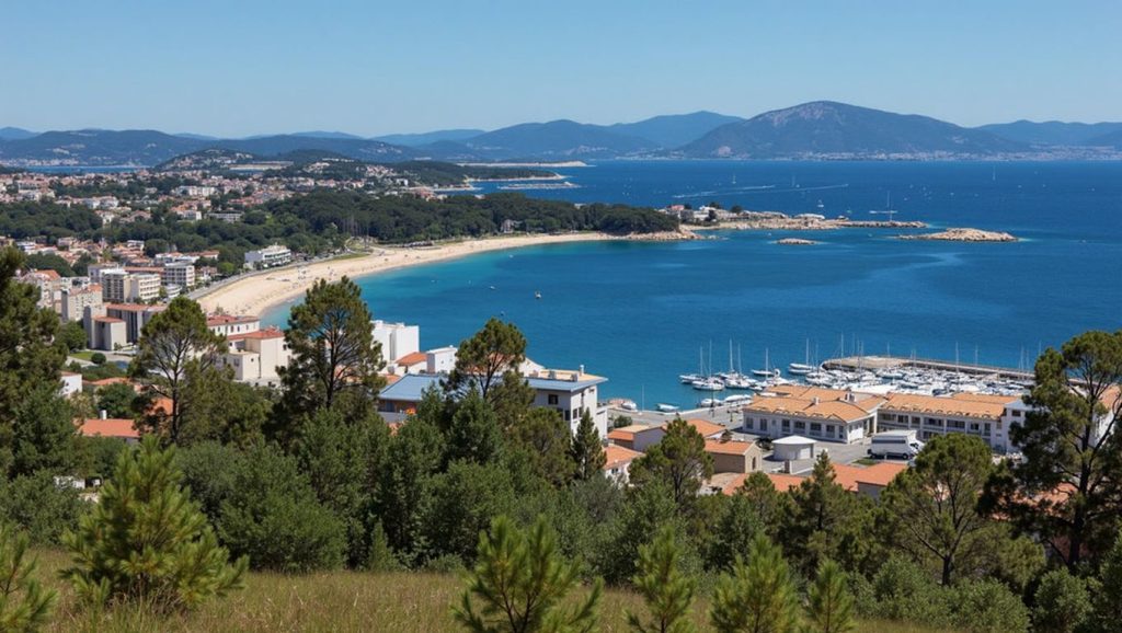 Panorámica de Praia da Bateola, Pontevedra