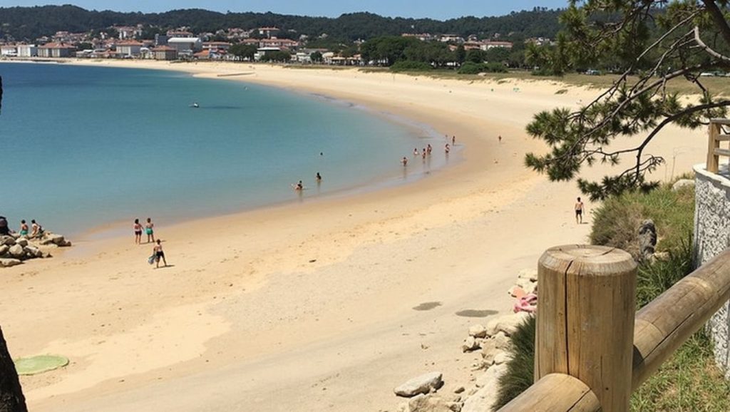Entorno natural de Praia da Bateola en Pontevedra