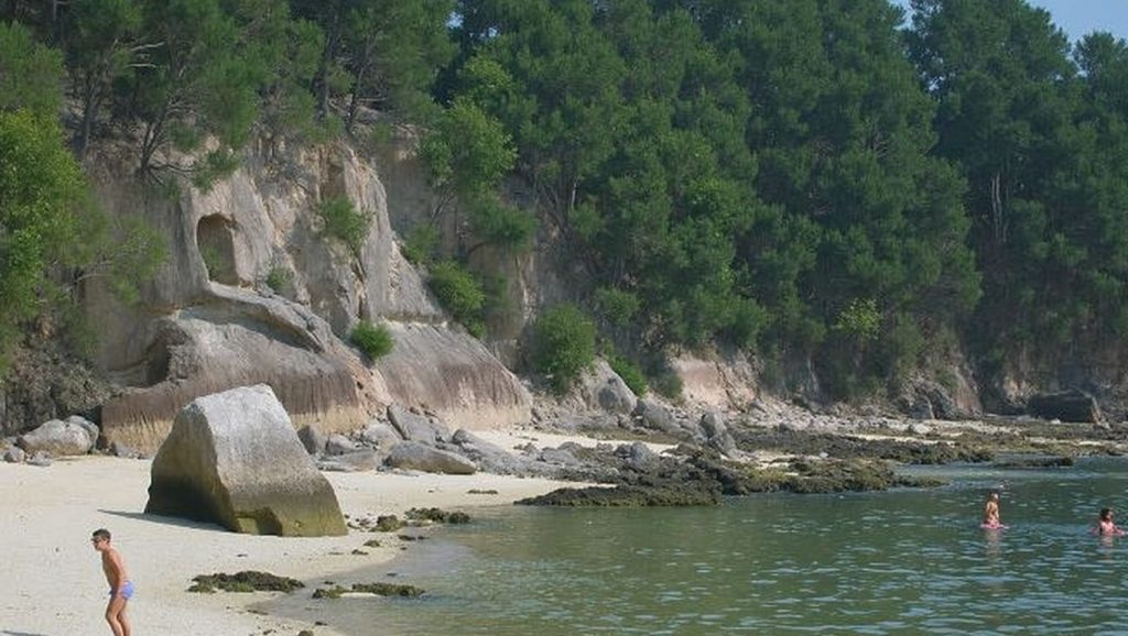 Entorno natural de Praia da Borna en Pontevedra