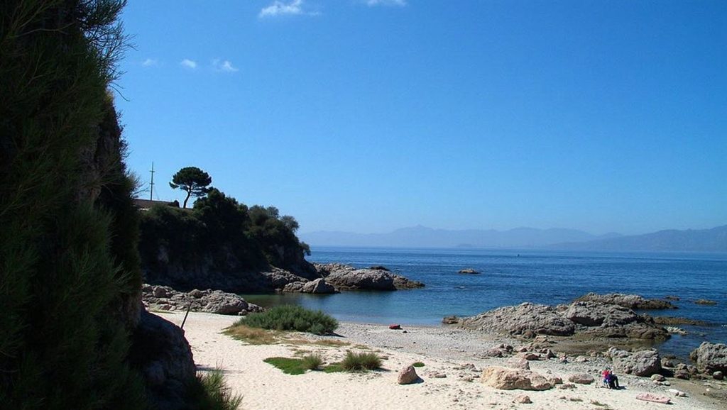 Panorámica de Praia da Buraca, Pontevedra
